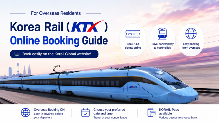 Guide to booking KTX train tickets online in Korea for overseas travelers